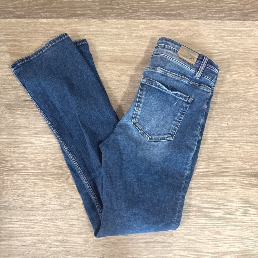 BKE Parker Bootcut Jeans Womens 30x32.5 Blue High‎ Rise Tailored ABK499L